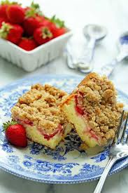 Strawberry Crumble Cake Recipe