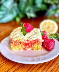 Strawberry Lemonade Poke Cake Recipe